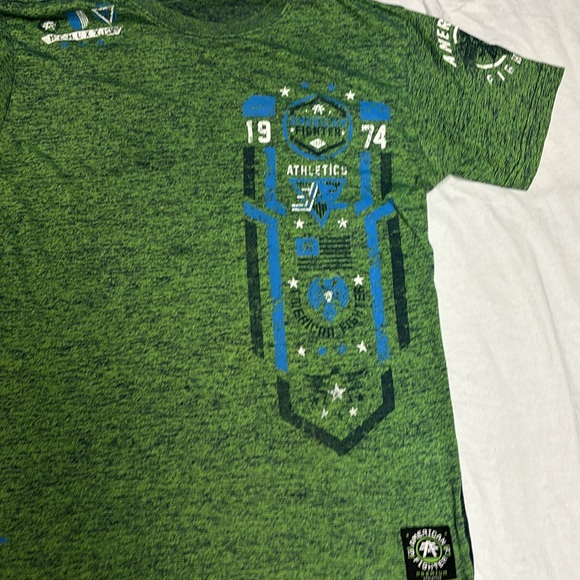 American Fighter Mens Green Tee Size Latge - Picture 2 of 4